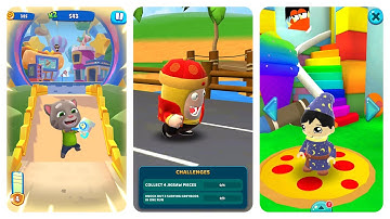 Oddbods Turbo Run Lunar New Year Bubbles vs Tag With Ryan Wizard Ryan vs Talking Tom Blast Park Tom