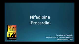 (CC) How to Pronounce nifedipine (Procardia) Backbuilding Pharmacology