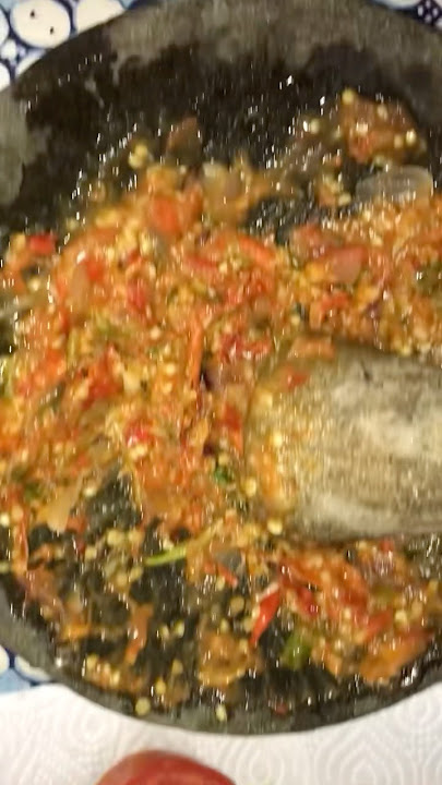 Ikan Nila Goreng rempah, sambal terasi dan Tumis taoge #makan #kawaiikitchen #food #sambel #viral