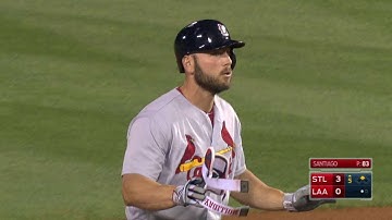 STL@LAA: Holliday lifts an RBI double to center