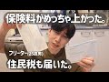 【月収10万フリーター】国民健康保険料めっちゃ上がった…住民税も届いちゃった。←高すぎて払いたくねぇ( ˘ω˘ )💦