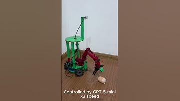 GPT-5-mini controls the 3d printed robot using MCP server