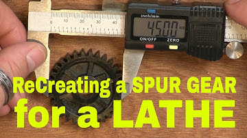 ▼ recreating a SPUR GEAR for a LATHE