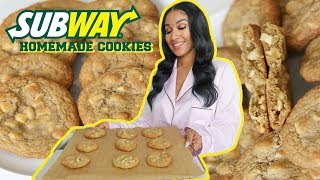 WHITE CHOCOLATE MACADAMIA NUT COOKIES RECIPE LIKE SUBWAY | SHERLINA NYM