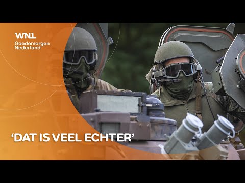 Tientallen Nederlandse militairen trekken door de straten: 'Er is echt iets aan de hand'