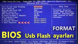 Bios Format Atma Ayarları Desktop Ami̇ Bios Usb Flash Boot