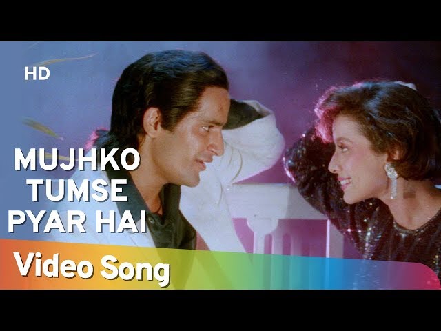 Mujhko Tumse Pyaar Hai (HD) | Bechain (1993) Songs | Sidhant Salaria | Malvika Tiwari | 90's song class=