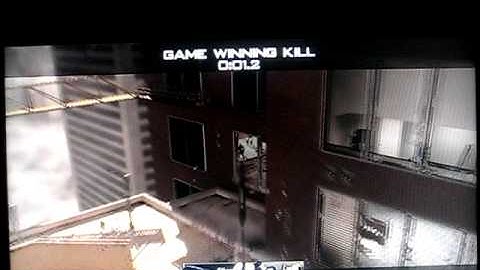 Modern Warfare 2 Cross Map Throwing Knife Final Kill