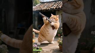 Cat Saved baby birds from snake #cat