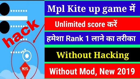 MPL kite up game hack tricks, MPL kite up game me top/high score kaise kare..