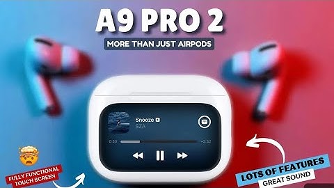 A9 Pro Airpods | Airpods with Touch Display I ANC and ENC | Mic call testing + PUBG latency test