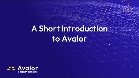 Avalor UVM - A Short Introduction