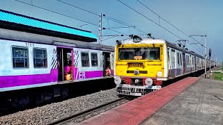 Fastest Emu Local Train Crossing Slow Emu Local Barddhaman-Howrah Super Meet Barddhaman Local