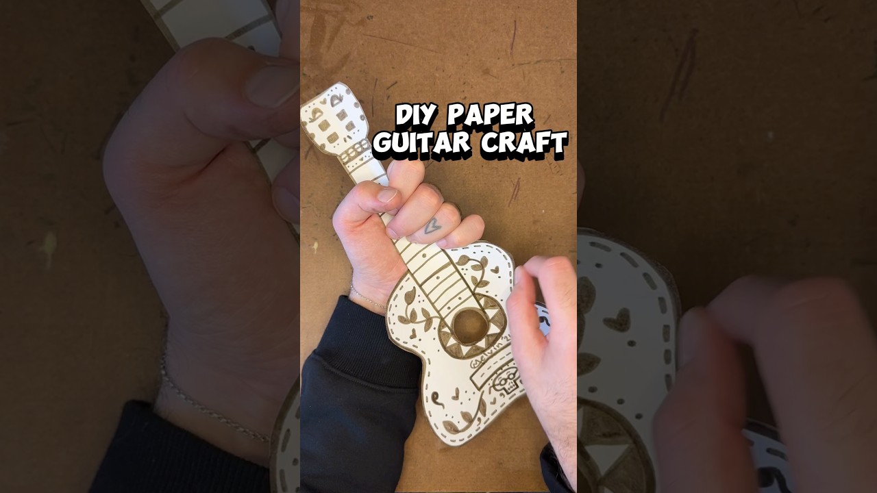 DIY Paper Guitar Craft | Art Project Idea 