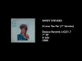 SANDY STEVENS A Love Too Far 7 Version 1988