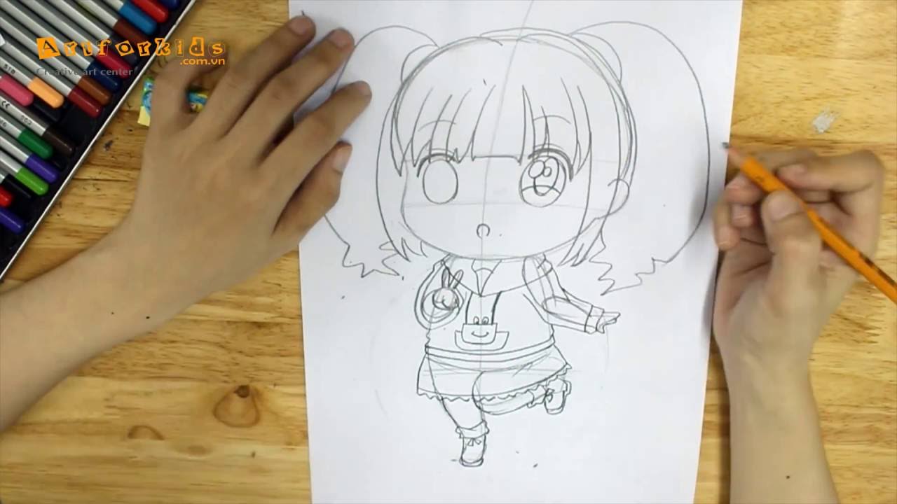 Top 15 mẫu Vẽ tranh anime nữ chibi đẹp và dễ vẽ