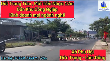 Đất Mặt Tiền Nhựa Đường Thống Nhất, Kinh Doanh Mọi Ngành Nghề Xã Phú Hội - Đức Trọng - Lâm Đồng