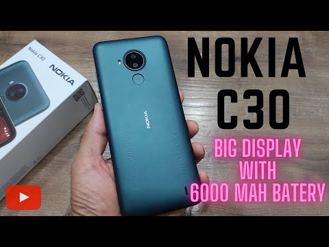 NOKIA C30 Unboxing and Hands-on Review || Big Display with Big 6000 mAh Battery || HD+ Display..