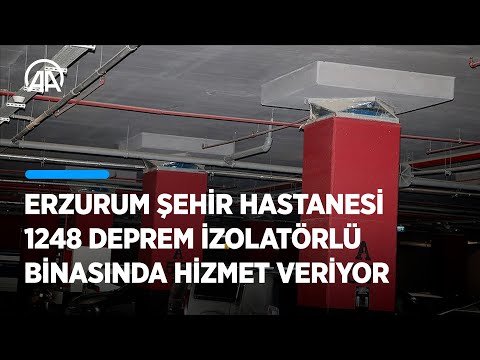 Erzurum Şehir Hastanesi 1248 Deprem İzolatörlü Binasında Hizmet Veriyor