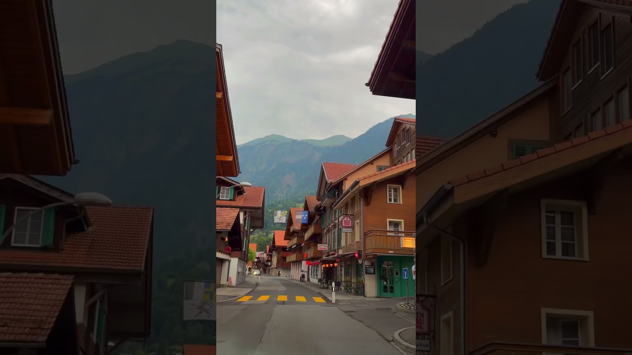 Gloomy beautiful 😻 #switzerland @brienzamseeswiss #travel #youtubeshorts