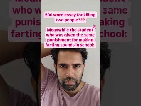 Essay writing for both crimes?? injustice!!!