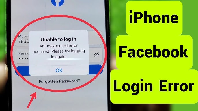 Login error on Facebook app - Apple Community