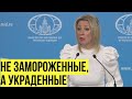 &quot;Залатать дыру за счет России&quot;! Захарова о попытки легализовать воровство российских денег