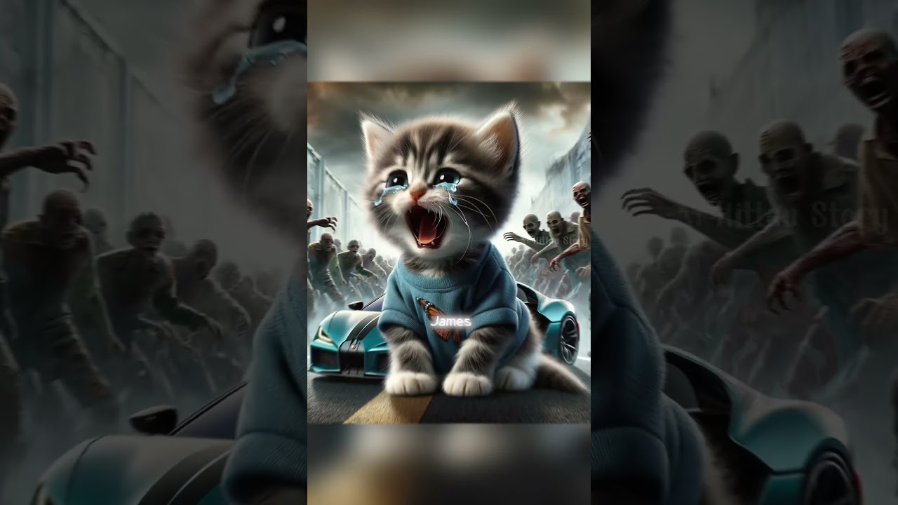 The unexpected reunion of father and son AI cat #cat #cute #imageai #aikittenstoryh3j