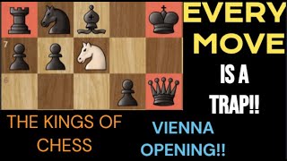 CHESS TRICKS & TRAPS IN THE VIENNA OPENINING!!STRATEGIES, THREATS, PLANNING, ATTACKS!!!