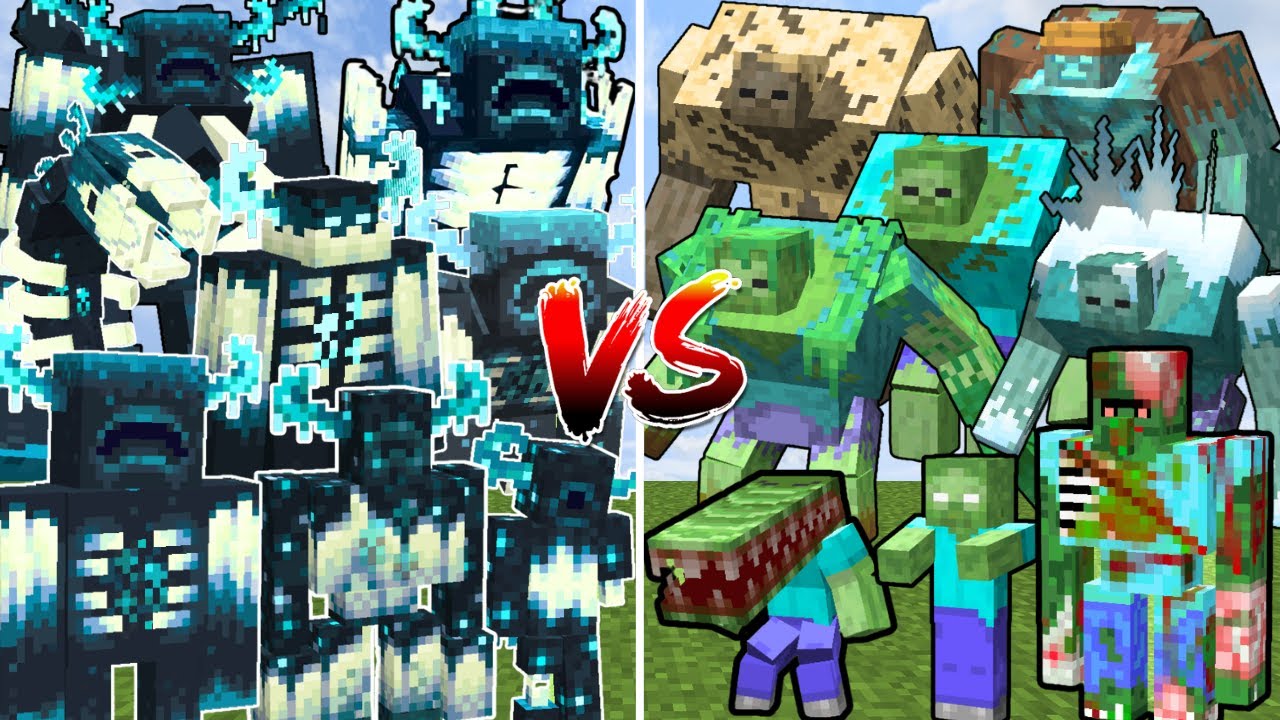 ALL MINECRAFT MUTANT WARDENS vs ALL MINECRAFT MUTANT ZOMBIES | Minecraft Mob Battle ALL MINECRAFT MUTANT WARDENS vs ALL MINECRAFT MUTANT ZOMBIES | Minecraft Mob Battle