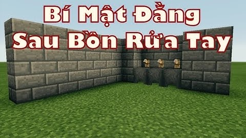 Minecraft PE Tutorial || Cách Giấu Rương Bí Mật Đằng Sau Bồn Rửa Tay Trong Minecraft PE