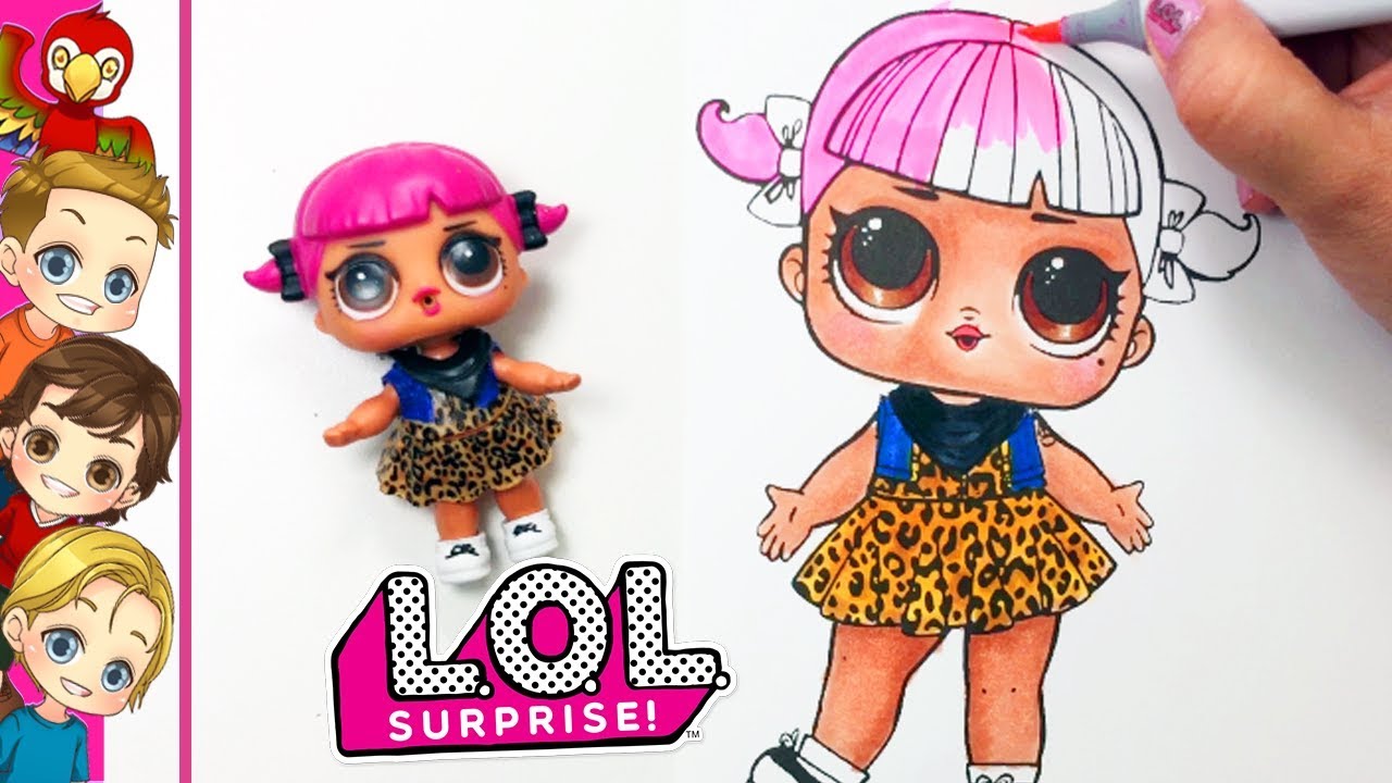 Coloring LOL Doll Cherry | LOL Speed Coloring | Coloring LOL - YouTube