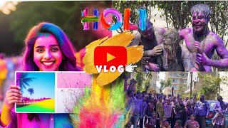 Holi Vlog || Society Holi || Delhi Holi || Holi like vridhanvan and Mathura #holi #vrindavan