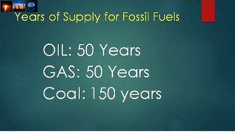 Will we run out of fossil fuels?
