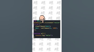 How to know when resize ends in Javascript | JS #shorts  2021