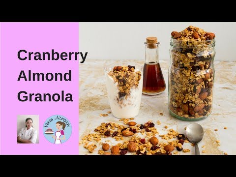 Homemade Cranberry Almond Granola Healthy and Nutritious