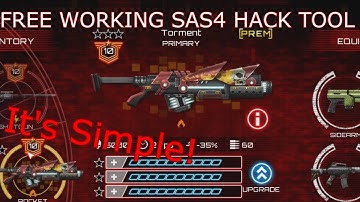 Free Working SAS4 hack tool, get everything you want for FREE