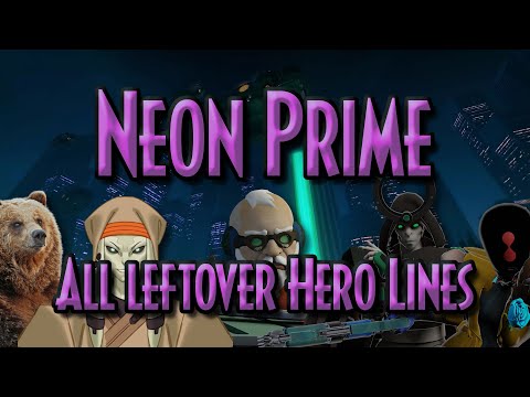 Deadlock - All Neon Prime Hero Lines