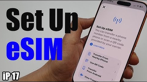 Hoe stel je een eSIM in op de iPhone 17/17 Pro?