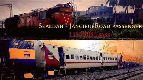 Sealdah - JangipurRoad DEMU convert to conventional ICF rake & 1 " UTKRIST" rake for oneday
