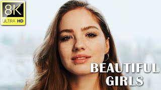 Beautiful Girls Collection in 8K ULTRA HD (60 FPS) | Relaxation Film