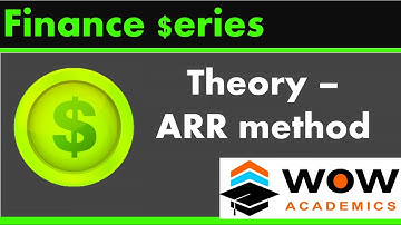 Theory ARR method – Capital Budgeting / Investment Appraisal – B.Com /MBA /ACCA /CA /CMA /CIMA