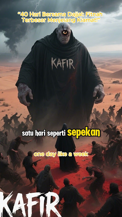 “40 Hari Bersama Dajjal: Fitnah Terbesar Menjelang Kiamat!”