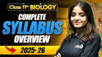 Class 11 Biology Syllabus 2025-26 | CBSE Class 11th Bio Official Syllabus |  CBSE Exam 2026