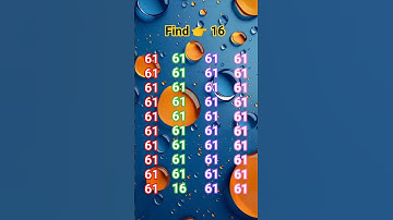 Find 👉 16 in all the numbers 🔢 #quiz #challenge #puzzle #find #education #mathematics