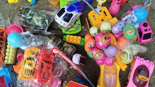 collecting helicopter, bus, minibus , beku, fan, and other toys. ll Athazar plays ll