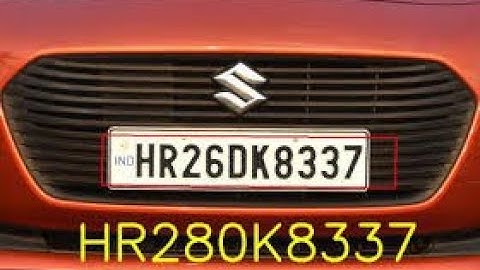 Number Plate Detection using OpenCV and Python