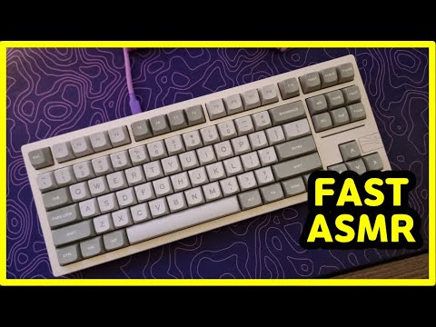 【FAST ASMR】 FEKER Galaxy80⌨️ | FEKER White Marble | Keyboard Typing ASMR | No ADs No Talking😴