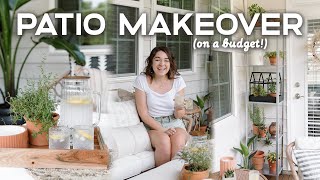 SMALL PATIO MAKEOVER | Beautiful Outdoor Decorating Ideas (DIY \& Budget-Friendly!) ☀️