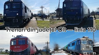 Trenuri si activitate feroviară în halta Șopârlița. 